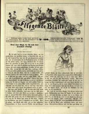 "Brief einer Magd, die sich nach einer Herrschaft erkundigt"