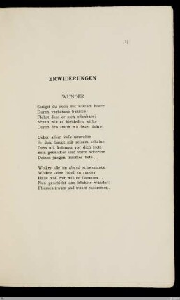 Erwiderungen / Stefan George
