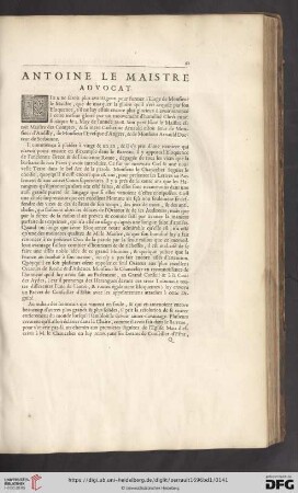 Antoine le Maistre, advocat