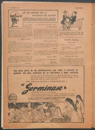 ¿A qué atribuye Ud. la decadencia del football?