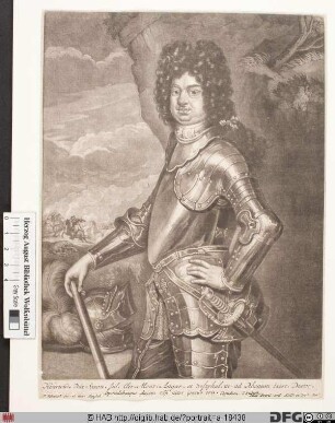 Bildnis Heinrich, Herzog zu Sachsen-Römhild (reg. 1680-1710)