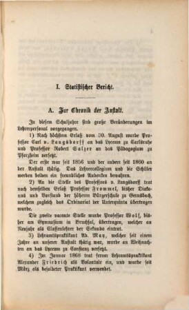 Jahresbericht über das Großh. Lyceum zu Heidelberg : am Schlusse d. Schuljahres .... 1867/68 (1868)