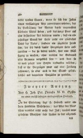 Zweyter Auszug.