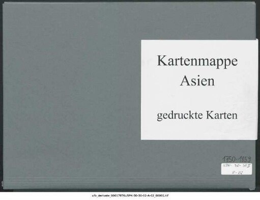 Palästina, Teile : 1750-1859 : Kartensammlung
