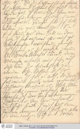Postkarte vom 07.12.1905