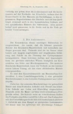 2. Die Außenmauer