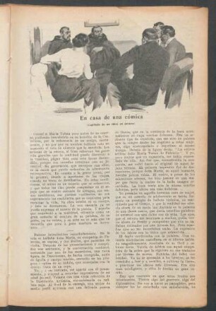 En casa de una cómica