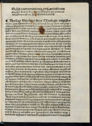 Bulla condemnationis .xvii. articulorum magistri Arsacii Sehofer de Monaco ...