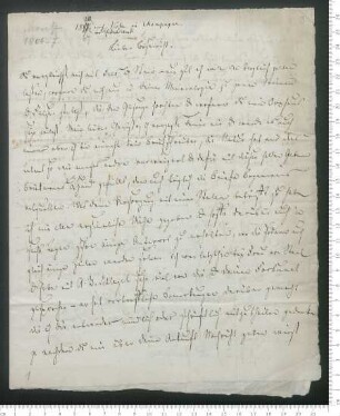Brief von Johann Ferdinand Koreff an Adelbert von Chamisso