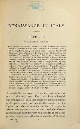 Renaissance in Italy, 5. Italian literature ; 2