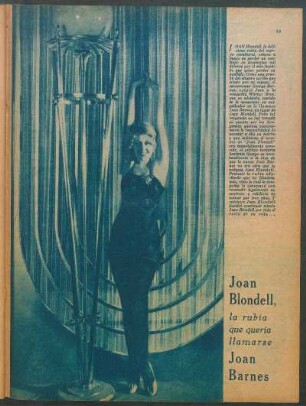 Joan Blondell, la rubia que quería llamarse Joan Barnes [Fotografía]