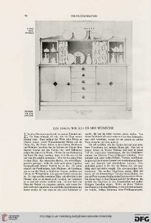 27: Ein Haus, wie ich es mir wünsche, [1]
