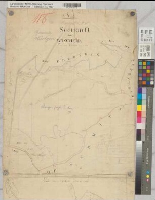 Bürgermeisterei Strass, Section O, dite Wischeid, Gemeinde Hürtgen. 1: 5000 (alte Urkarte)