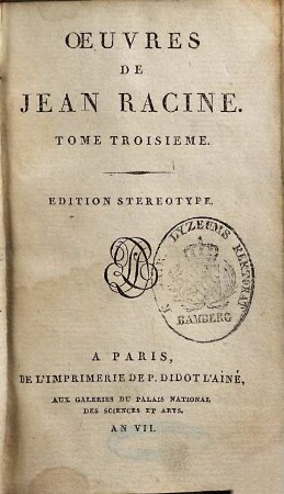 Oeuvres de Jean Racine, 3