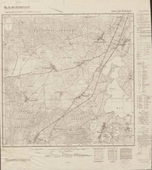3049 Gr. Ziethen, Topographische Karte 1:25000 (4cm - Karte)