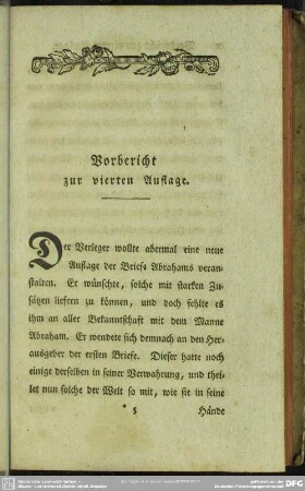 Vorbericht zur vierten Auflage