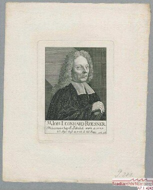 M. Johann Leonhard Rösner