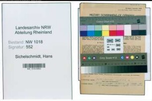 Entnazifizierung Hans Sichelschmidt , geb. 24.11.1904 (Gastwirt)