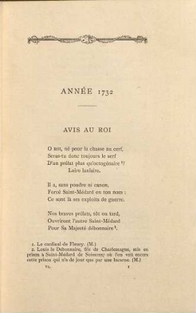Chansonnier historique du XVIIIe siècle : Recueil Clairambault-Maurepas. Publié avec introduction, commentaire, notes et index par Émile Raunié archiviste paléographe. Orné de portraits à l'eau forte par Rousselle, 6
