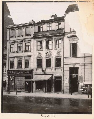 Wohnhaus Roßstraße 16, Berlin-Mitte: Ansicht (aus: Julius Kohte, Alt-Berlin, Bauwerke in Berlin und Charlottenburg, aufgenommen 1907-1914)