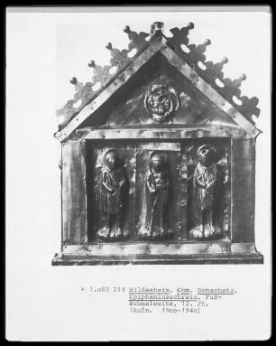 Fuß-Schmalseite, Hl. Cantius, Hl. Cantianus und Hl. Cantianilla