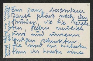 Brief von Elfriede Grundmann an Gerhart Hauptmann