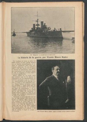 La historia de la guerra, por Vicente Blasco Ibáñez