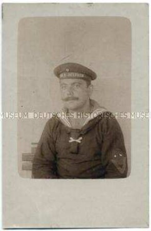 Paul Kittelmann in Uniform der SMS Delphin