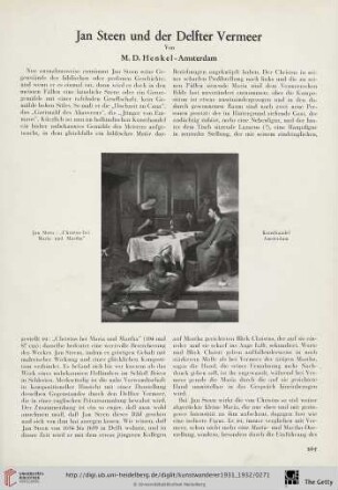 13/14: Jan Steen und der Delfter Vermeer