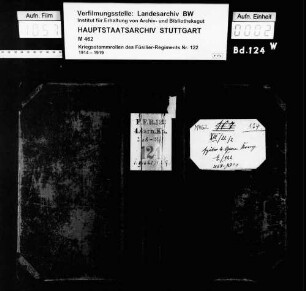 Kriegsstammrollen der 4. Garnisonskompanie