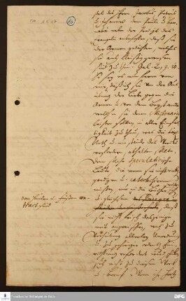 Fragment eines Briefes von August Hermann Francke an [Benjamin Schultze ?].