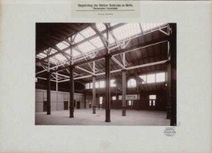 Umgestaltung des Stettiner Bahnhofs, Berlin Provisorischer Fernbahnhof: Innenansicht