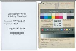 Entnazifizierung Arthur Hagendorf , geb. 15.01.1899 (Dreher)