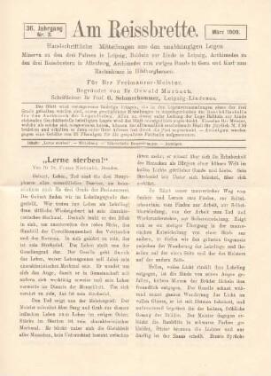 Nr. 3. März 1909.