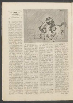 Los caballos salvajes : Ilustración de Bello