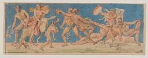 Bacchanal [Vorzeichnung für den "Genelli-Fries" im Haus Arnold Otto Meyer in Hamburg]