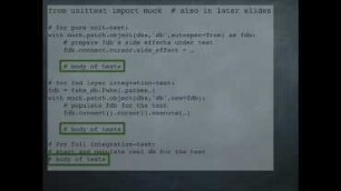 Testing in Layers
