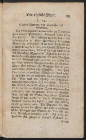 §. 13. Hobbes Meynung wird untersuchet und widerleget