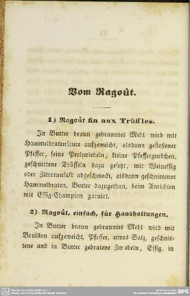 Vom Ragoût