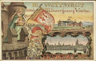 III. Wettstreit deutscher Männergesang Vereine - Frankfurt a Main