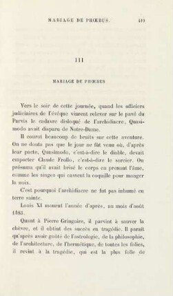 III. Mariage de Phoebus