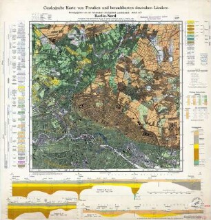 [3446] Berlin-Nord, Geologische Karte von Preußen und benachbarten deutschen Ländern