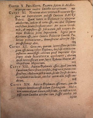Hermanni Conringii Censura Diplomatis Quod Ludovico Imperatori fert acceptum Coenobium Lindaviense : Qua simul res Imperii & Regni Francorum Ecclesiasticae ac Civiles, seculi cumprimis Carolovingici, illustrantur