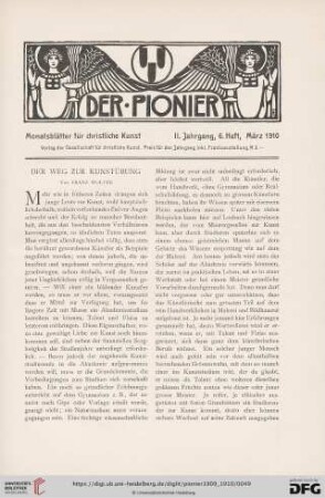 6. Heft, März 1910