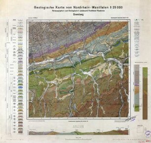 4616 Eversberg, Geologische Karte von Nordrhein - Westfalen 1:25000