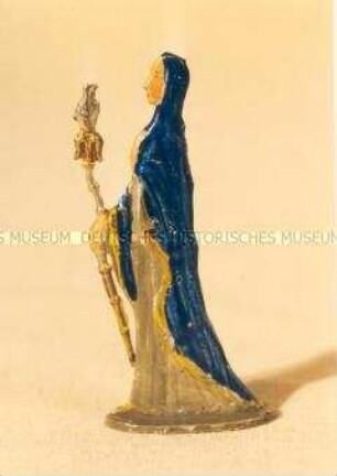 Zinnfiguren Festumzug "Tag der Deutschen Kunst": Stabträgerinnen blau (Nacht)
