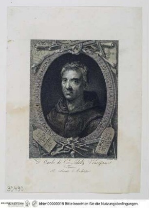 Portrait des Carlo Lodoli - Porträt F. Carlo De Co:ti Lodoli