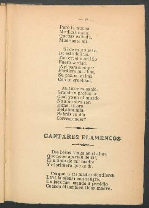 Cantares flamencos