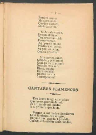 Cantares flamencos