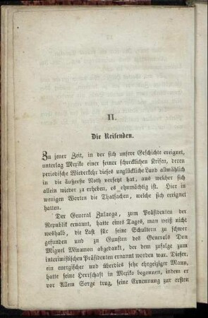 II. Die Reisenden